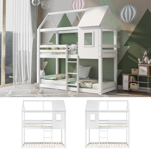 White 3ft solid pine bunk - 3ft, bed