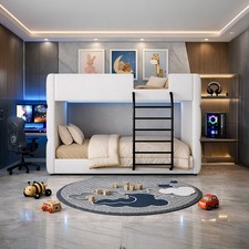 Modern White Faux Leather