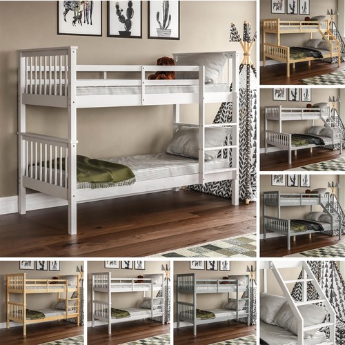 Bunk bed triple sleeper solid - bunk,