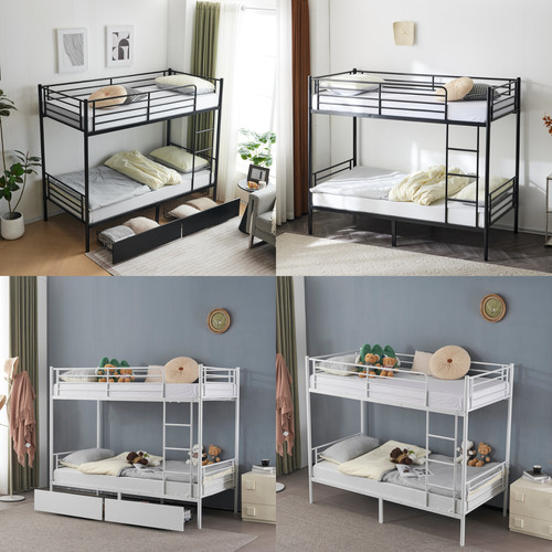 Metal single bunk - single, beds